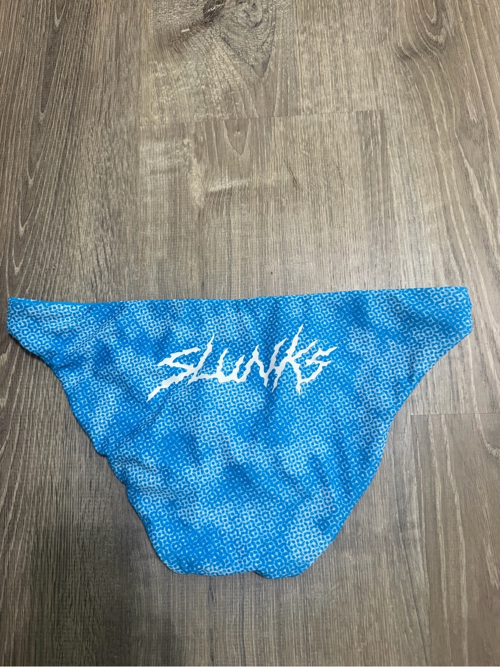 Slunks Women's Reversible Blue Bikini Bottom Small